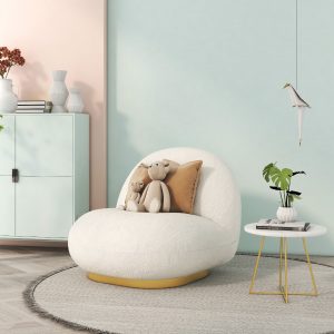Sofa Đơn Vải Lông Cừu Nhập Khẩu KPN684