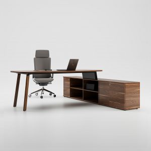 Bàn Làm Việc Quản Lý Chân Sắt OST BMS