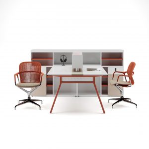 Bàn Làm Việc Nhân Viên 02 Chỗ Kết Hợp Tủ OSN-BLVT2